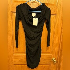 NWT Reformation Brooks Knit Dress Black - Size XS